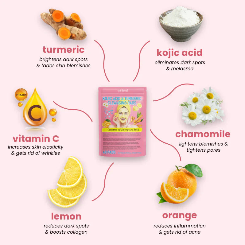 Aurests Turmeric & Kojic Acid Pads | 40 Pack