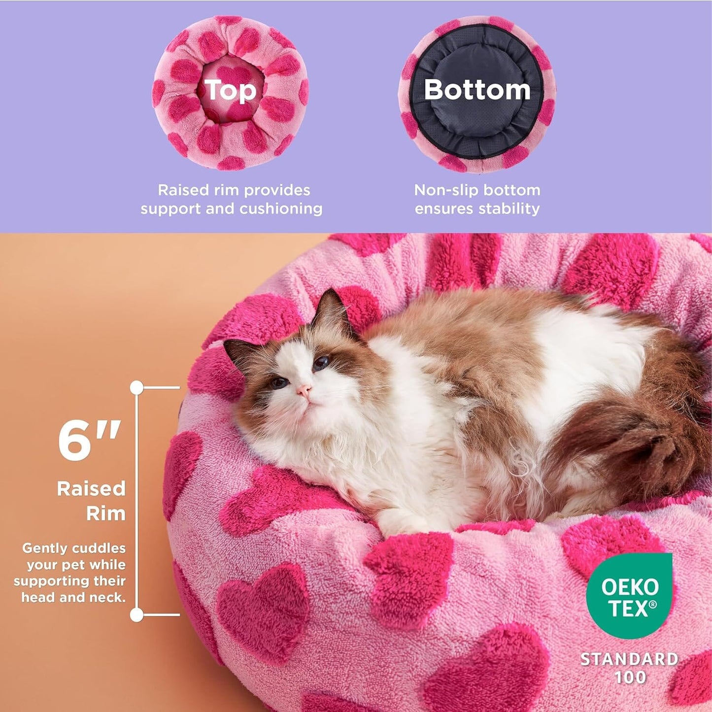 Aurests Donut Dog Bed