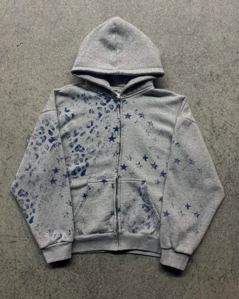 Y2K new fashion pattern printed women hoodie casual pants Harajuku hip-hop punk style men and women suit