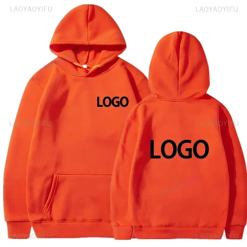 2025 Student Casual Custom Printed Text DIY Hoodie Customized Logo Personalized Hoody Custom Hoodies Text Logo Sweatshirt