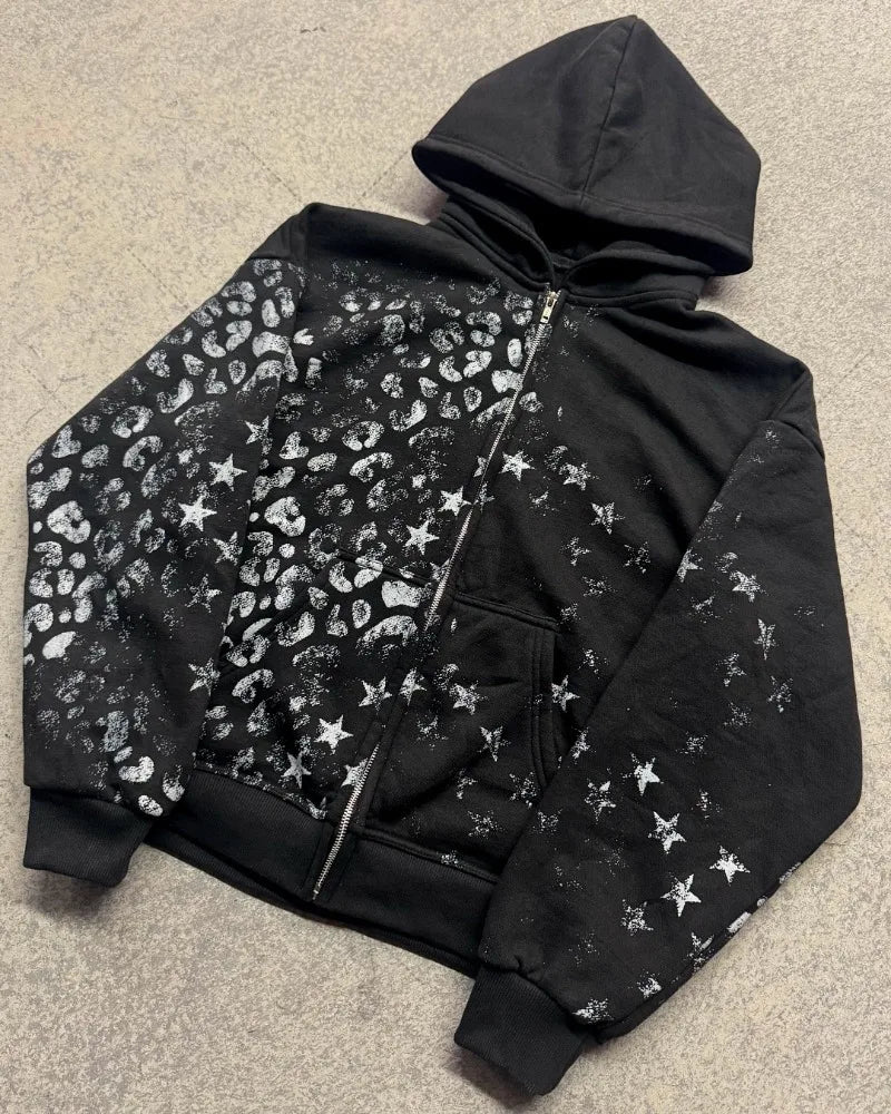Y2K new fashion pattern printed women hoodie casual pants Harajuku hip-hop punk style men and women suit