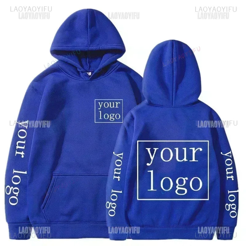2025 Student Casual Custom Printed Text DIY Hoodie Customized Logo Personalized Hoody Custom Hoodies Text Logo Sweatshirt