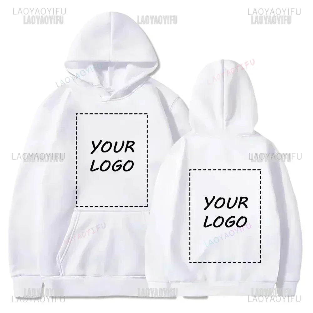 2025 Student Casual Custom Printed Text DIY Hoodie Customized Logo Personalized Hoody Custom Hoodies Text Logo Sweatshirt