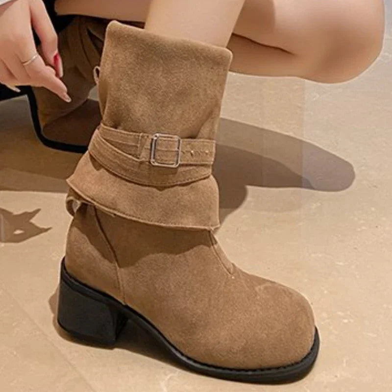 2024 NEW YEAR Women High Quality Wasteland Y2k Style Vintage Detachable Boot Barrel Western Boots for Women Boot Shoes 35-42