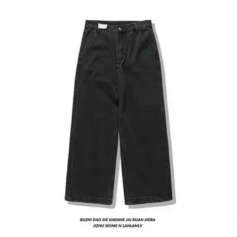 American Fashion Hip Hop Joker Oversized Jeans Women Street Y2K New Clearance Spot Hot Mopping Wide-leg Pants Unisex Loose Jeans