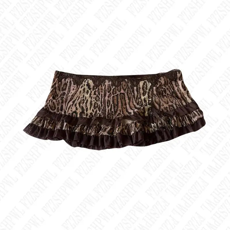 Y2K Short Skirts Women Hip Hop Punk Skull Printed Bow Skirts Streetwear Graphic EMO Girl Summer Gothic Vintage Retro Sexy Skirts