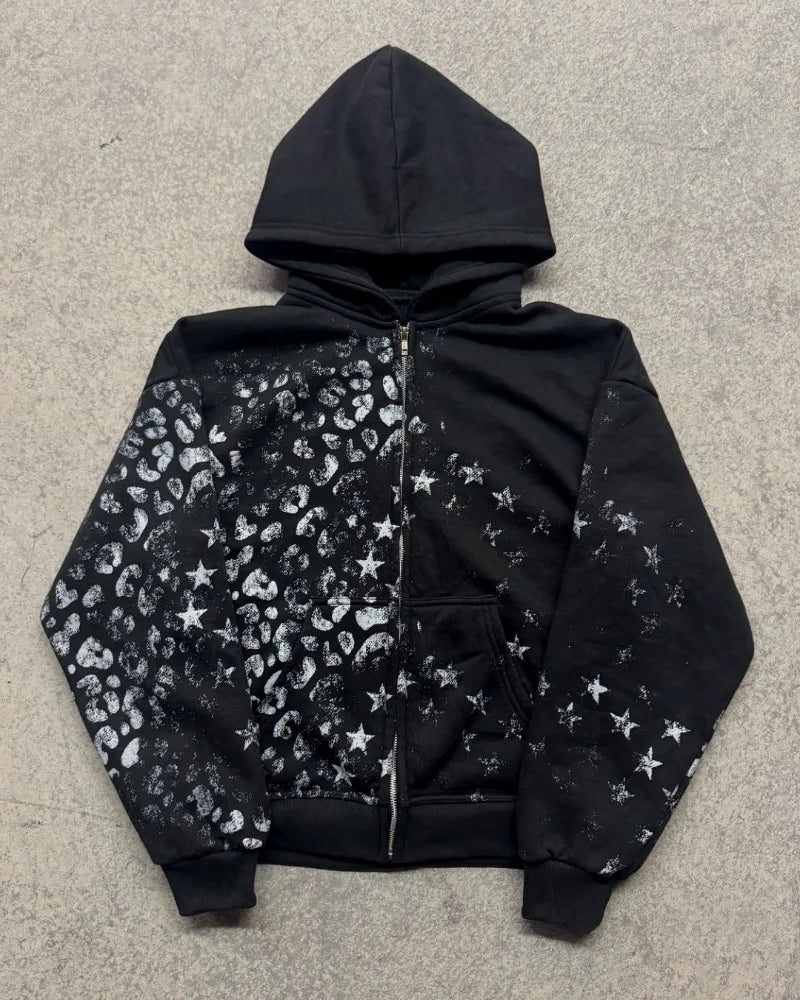 Y2K new fashion pattern printed women hoodie casual pants Harajuku hip-hop punk style men and women suit