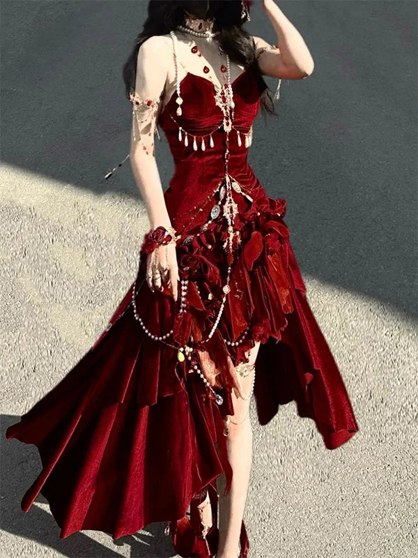 2025 New Summer Sweet and Cute Halter Dress Y2k Lolita Style Solid Color Elegant Sexy Spaghetti Strap Dresses for Women
