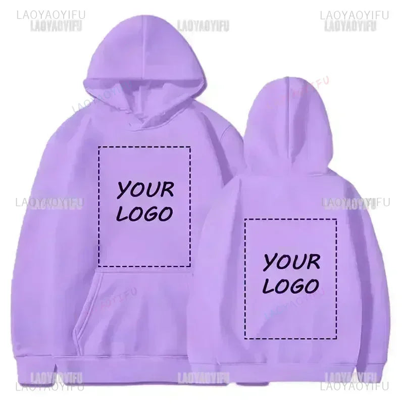 2025 Student Casual Custom Printed Text DIY Hoodie Customized Logo Personalized Hoody Custom Hoodies Text Logo Sweatshirt