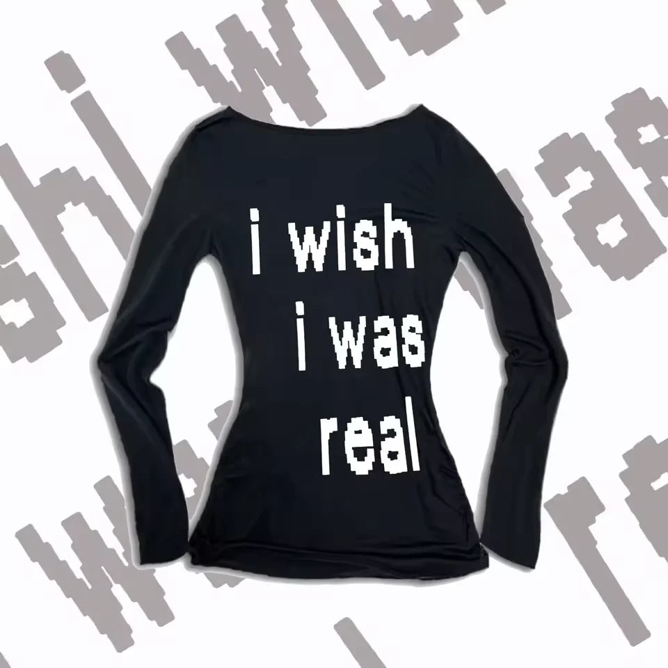 Y2K Summer Women‘s Clothing Female Daily Letter Printing Camisole Maiden High Street Long sleeves Fashion Simple Casual Singlet