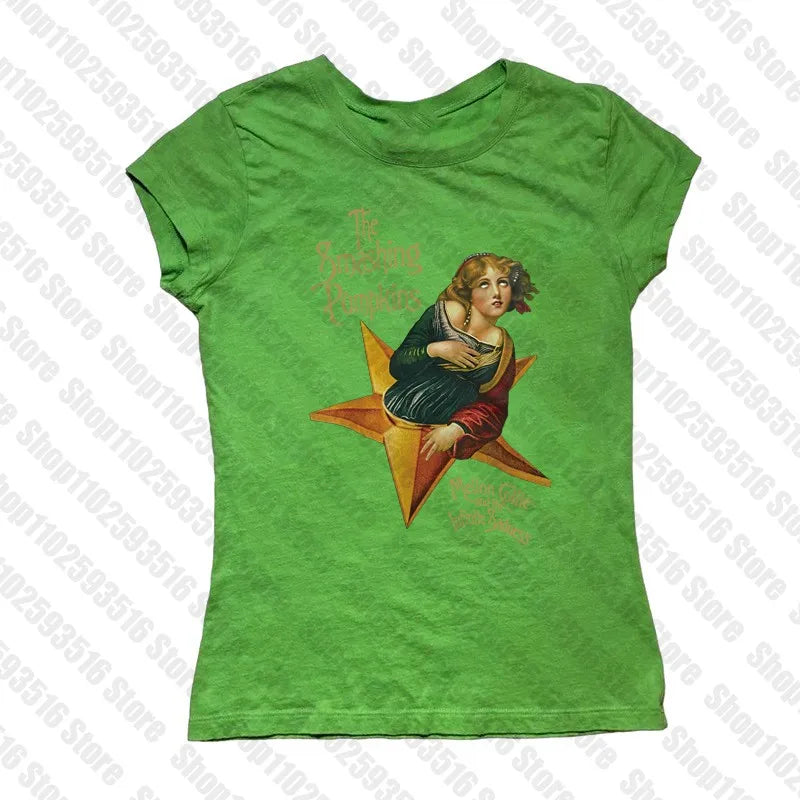 2000s Clothes Y2k Kitty 90s Vintage Clothes for Women Women's Cropped Kpop Emo Aesthetic Clothing Anime Girl Harajuku Kawaii