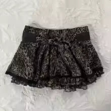 Y2K Short Skirts Women Hip Hop Punk Skull Printed Bow Skirts Streetwear Graphic EMO Girl Summer Gothic Vintage Retro Sexy Skirts