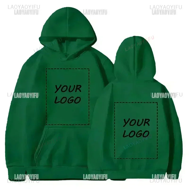 2025 Student Casual Custom Printed Text DIY Hoodie Customized Logo Personalized Hoody Custom Hoodies Text Logo Sweatshirt