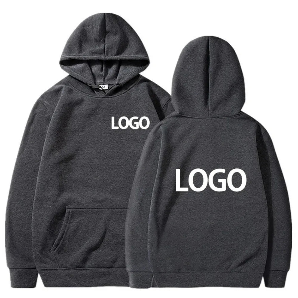 2025 Student Casual Custom Printed Text DIY Hoodie Customized Logo Personalized Hoody Custom Hoodies Text Logo Sweatshirt