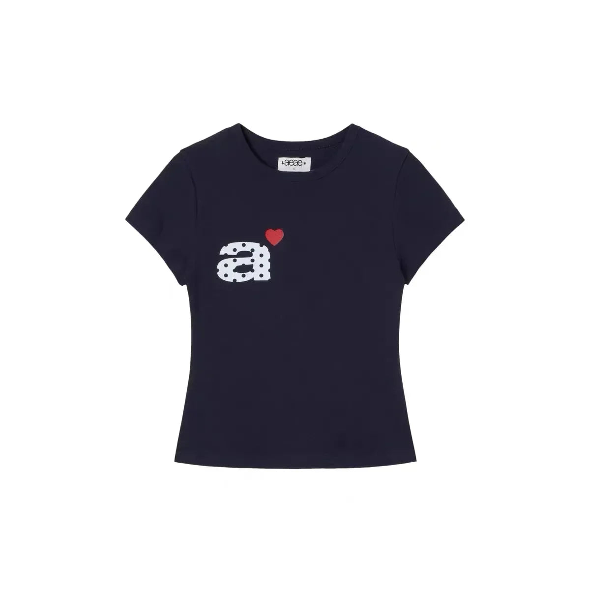 Aeae Korean Style Fashion Retro Kawaii Letter Graphics Slim T-shirt Women's Y2K New Harajuku Gothic Casual Joker Street Wear