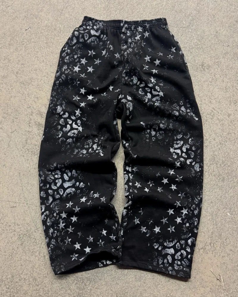 Y2K new fashion pattern printed women hoodie casual pants Harajuku hip-hop punk style men and women suit