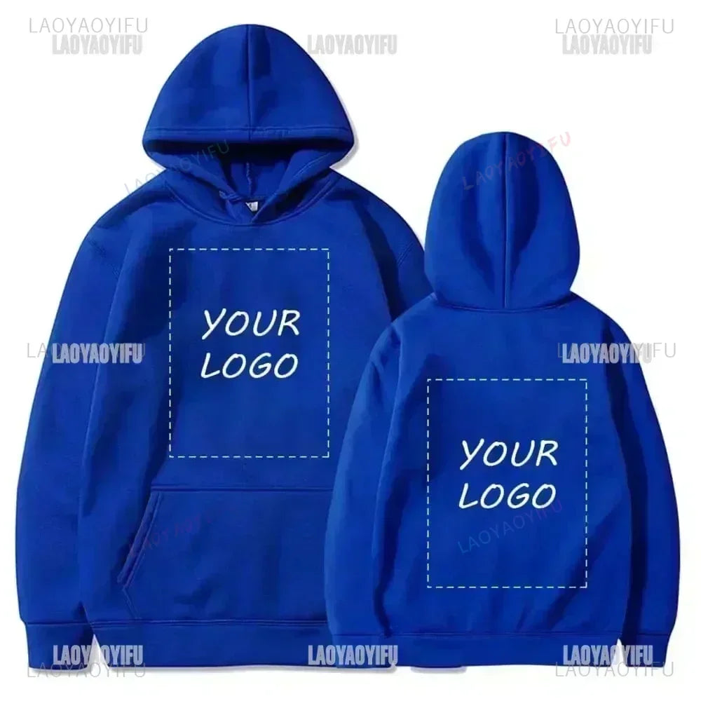 2025 Student Casual Custom Printed Text DIY Hoodie Customized Logo Personalized Hoody Custom Hoodies Text Logo Sweatshirt