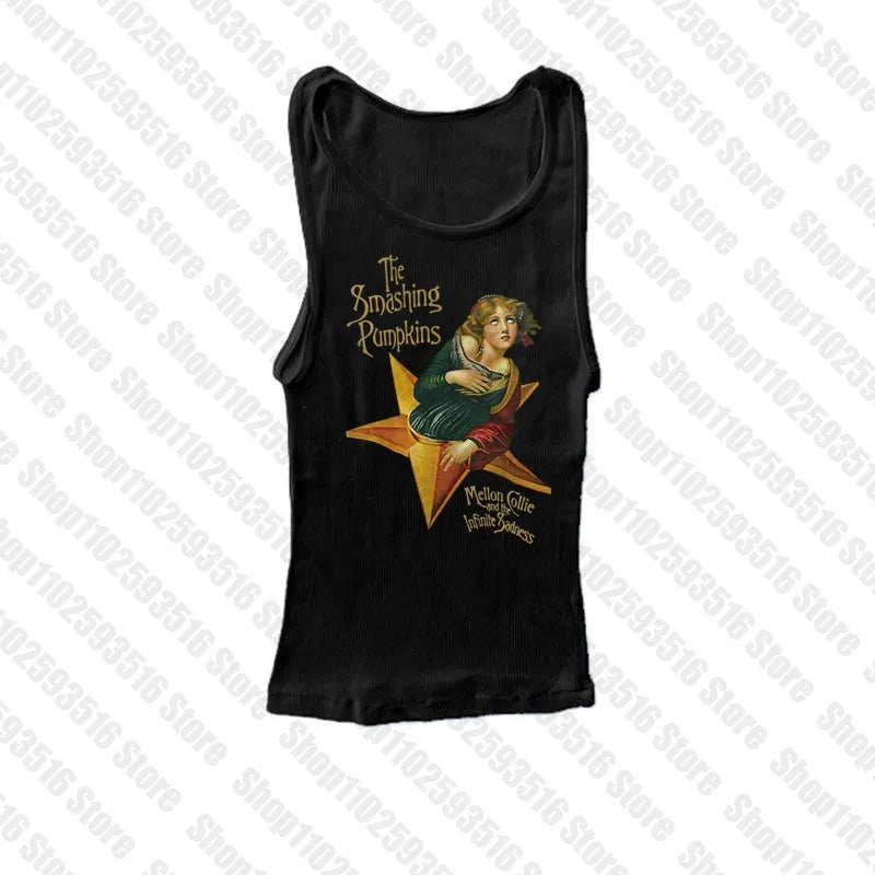 2000s Clothes Y2k Kitty 90s Vintage Clothes for Women Women's Cropped Kpop Emo Aesthetic Clothing Anime Girl Harajuku Kawaii