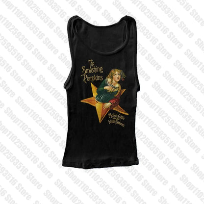 2000s Clothes Y2k Kitty 90s Vintage Clothes for Women Women's Cropped Kpop Emo Aesthetic Clothing Anime Girl Harajuku Kawaii