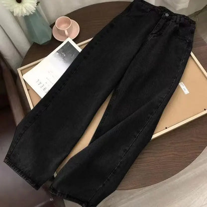 Y2K Retro Straight Leg Jeans Spring and Autumn Styles High Street Wide Leg Pants Loose Casual Pants Unisex Versatile Pants
