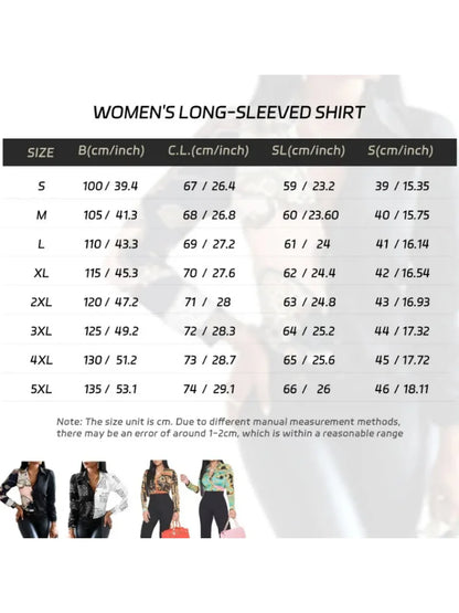 2024 Elegant Black Striped Printed Long-sleeved Shirt For Women Fashion Lapel Button-down Shirt Temperament Office Cardigan