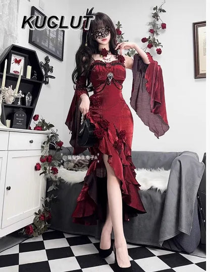 2025 New Summer Sweet and Cute Halter Dress Y2k Lolita Style Solid Color Elegant Sexy Spaghetti Strap Dresses for Women